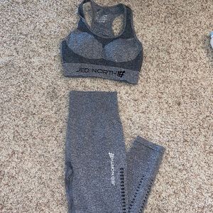 JED NORTH women’s grey seamless leggings